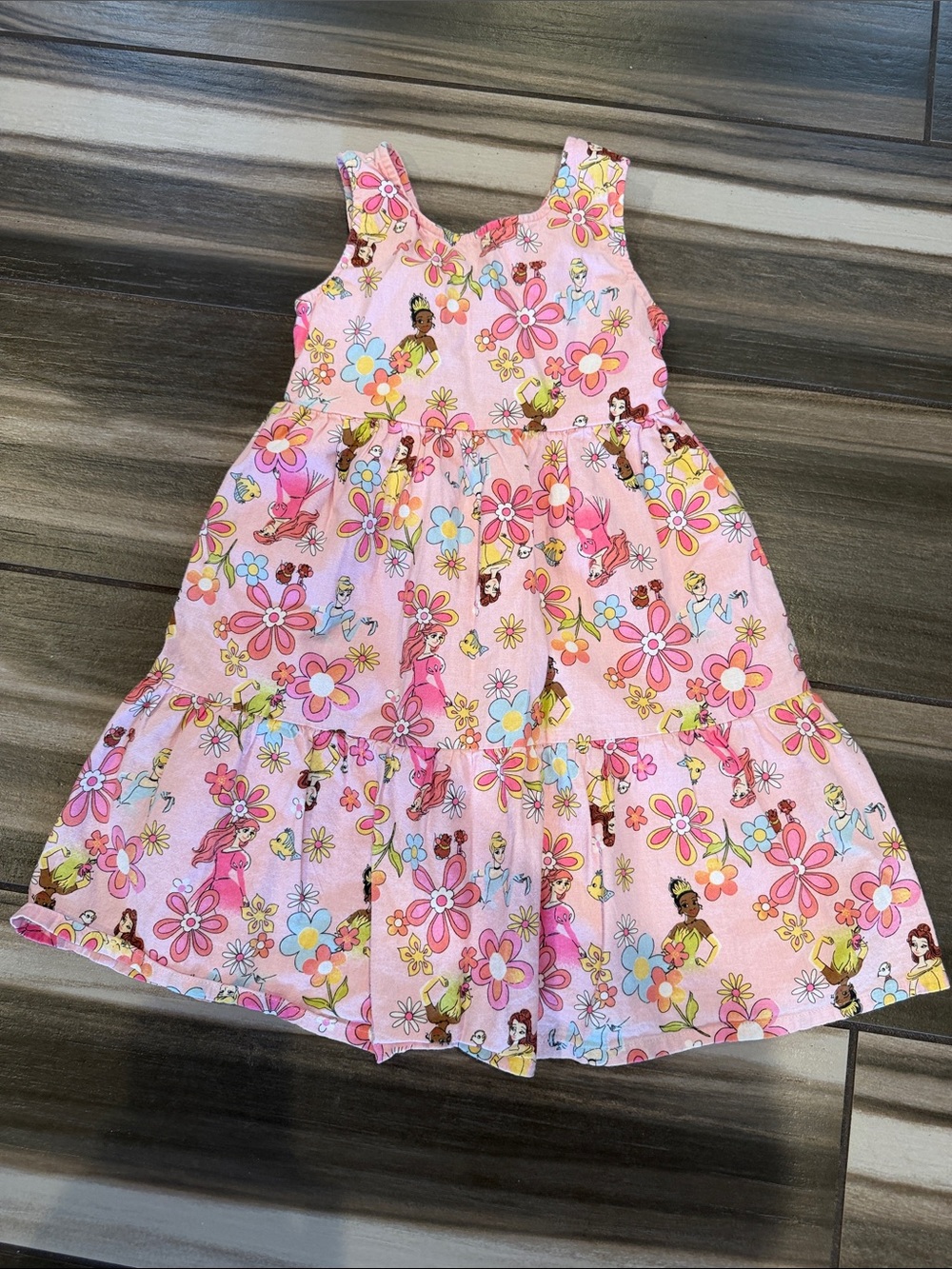 Disney Pink Floral Princess Tiered Dress